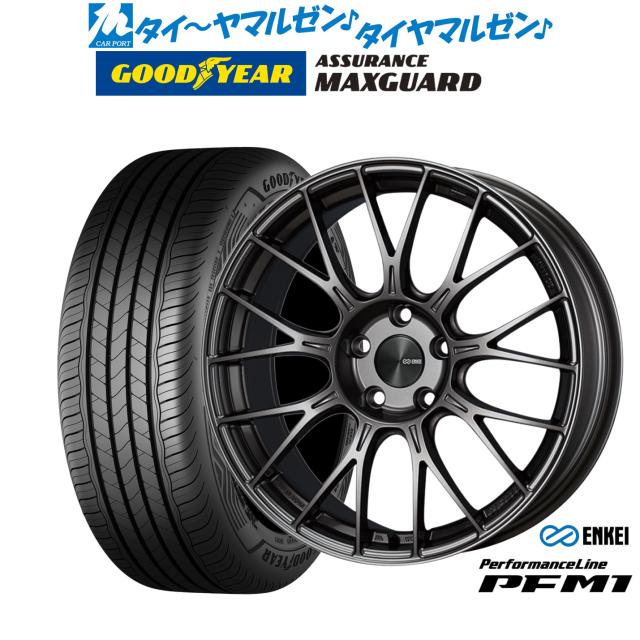 エンケイ PFM1 18インチ 7.5J グッドイヤー ASSURANCE アシュアランス MAXGUARD 245/45R18 サマータイヤ ホイール4本セット 116,150円