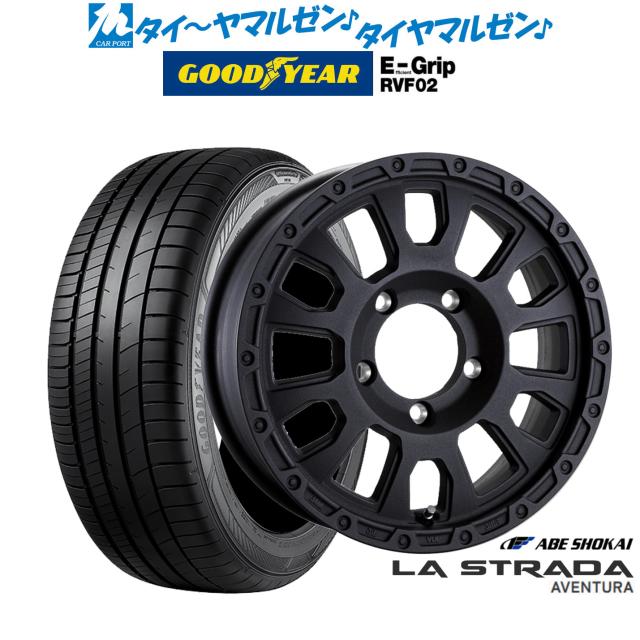 阿部商会 ラ・ストラーダ アヴェンチュラ 16インチ 5.5J グッドイヤー エフィシエント グリップ RVF02 215/65R16 サマータイヤ ホイール4本セット