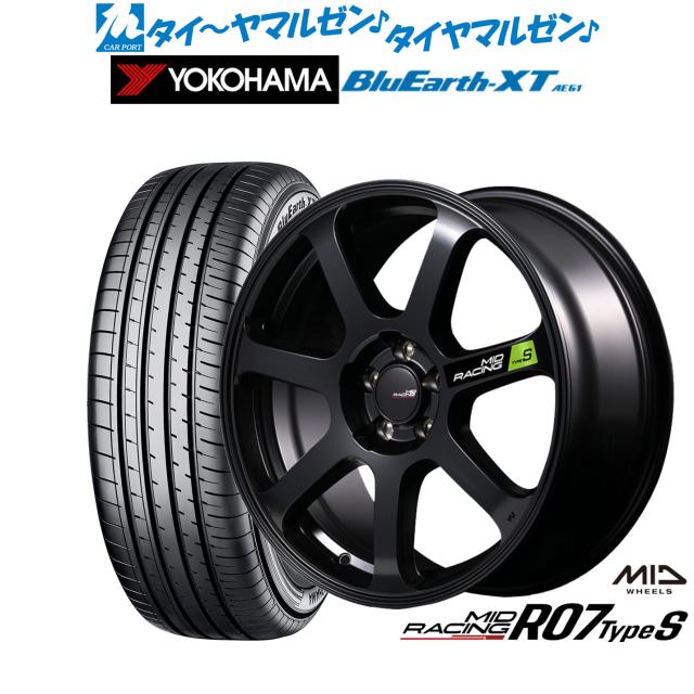 MID レーシング R07 TypeS 17インチ 7.0J ヨコハマ BluEarth ブルーアース XT (AE61) 215/60R17 サマータイヤ ホイール4本セット 87,978円