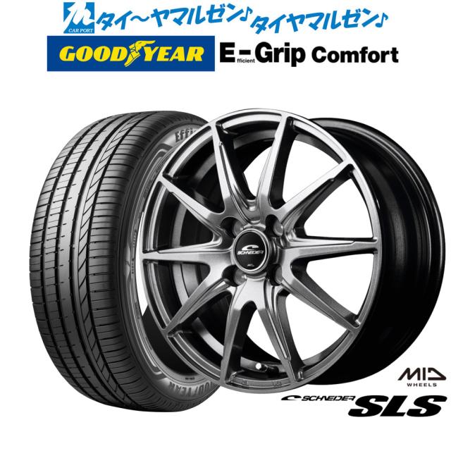 MID シュナイダー SLS 16インチ 6.0J グッドイヤー エフィシエント グリップ コンフォート 195/65R16 サマータイヤ ホイール4本セットの通販は 102,400円