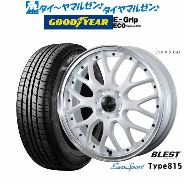 ニューレイトン ユーロスポーツ タイプ 815 14インチ 4.5J グッドイヤー エフィシエント グリップ エコ EG01 155/65R14 サマータイヤ ホ