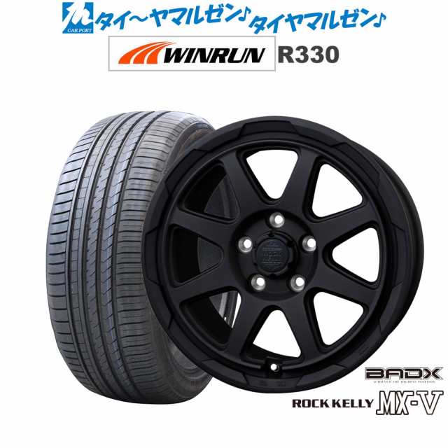 BADX ロックケリー ROCK KELLY MX-V 17インチ 7.0J WINRUN ウインラン R330 215/40R17 サマータイヤ ホイール4本セット