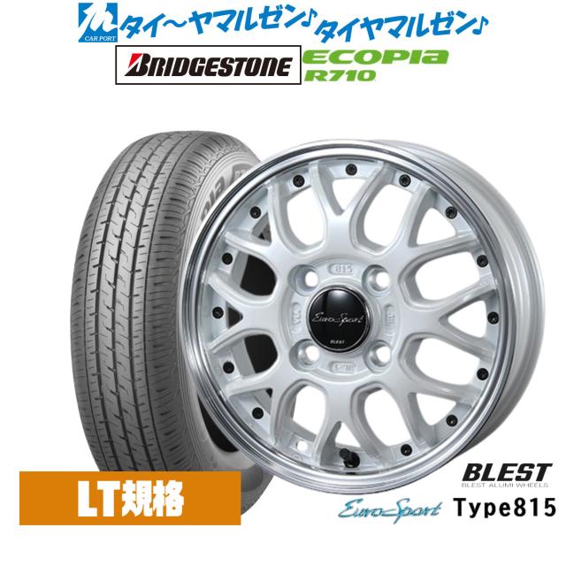 ニューレイトン ユーロスポーツ タイプ 815 12インチ 4.0J ブリヂストン ECOPIA エコピア R710 145/80R12 サマータイヤ ホイール4本セット