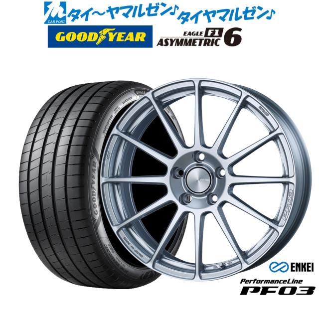 エンケイ PF03  17インチ 7.0J グッドイヤー イーグル F1 アシメトリック6 215/40R17 サマータイヤ ホイール4本セット