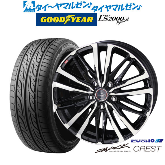 KYOHO スマック クレスト 16インチ 6.5J グッドイヤー イーグル LS2000 ハイブリッド2(HB2) 205/55R16 サマータイヤ ホイール4本セットの通販は