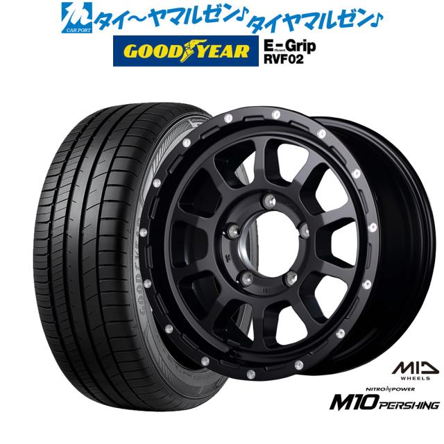 MID ナイトロパワー M10 パーシングJ 16インチ 6.0J グッドイヤー エフィシエント グリップ RVF02 215/65R16 サマータイヤ ホイール4本セット