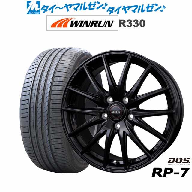 BADX DOS(DOS) RP-7 17インチ 7.0J WINRUN ウインラン R330 215/45R17 サマータイヤ ホイール4本セット