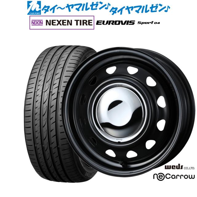 ウェッズ スチール ネオキャロ 14インチ 4.5J NEXEN ネクセン ロードストーン ユーロビズ Sport 04 165/60R14 サマータイヤ ホイール4本セット