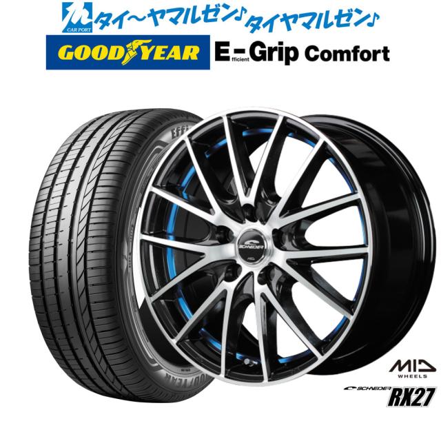 MID シュナイダー RX27 17インチ 7.0J グッドイヤー エフィシエント グリップ コンフォート 215/50R17 サマータイヤ ホイール4本セット