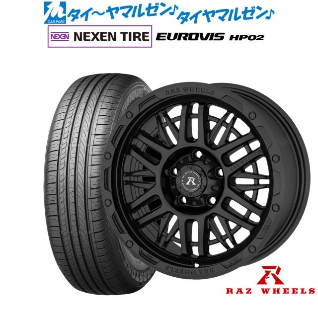 RAZ WHEELS CV-01 16インチ 7.0J NEXEN ネクセン ロードストーン ユーロビズ HP02 205/60R16 サマータイヤ ホイール4本セット