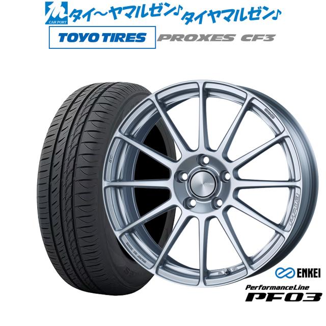 エンケイ PF03  18インチ 7.0J トーヨータイヤ プロクセス PROXES CF3 215/45R18 サマータイヤ ホイール4本セットの通販は