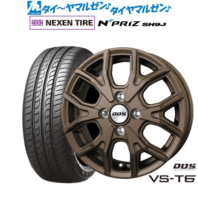 BADX D,O,S(DOS) VS-T6 14インチ 4.5J NEXEN ネクセン N priz SH9J