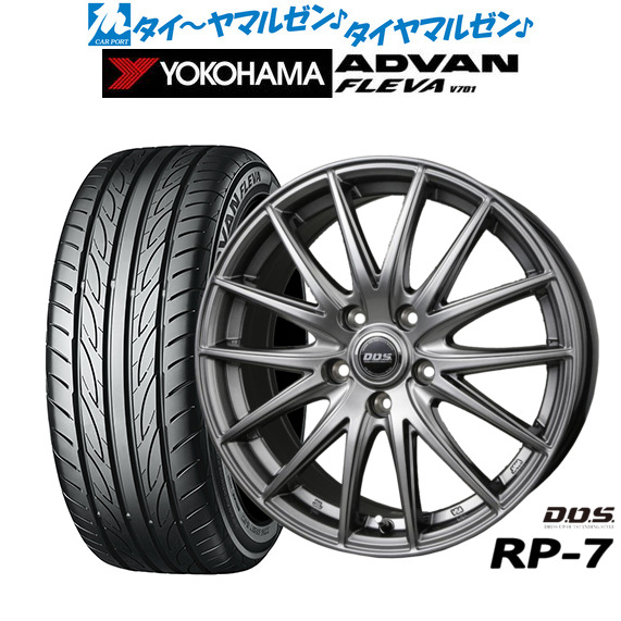 BADX D,O,S(DOS) RP-7 17インチ 7.0J ヨコハマ ADVAN アドバン フレバ V701 215/45R17 サマータイヤ ホイール4本セット