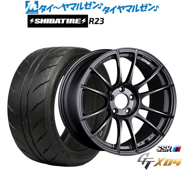 タナベ SSR GT X04 18インチ 7.5J SHIBATIRE シバタイヤ 280 (R23) 225/40R18 サマータイヤ ホイール4本セット