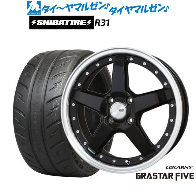 BADX ロクサーニ グラスターファイブ 16インチ 6.0J SHIBATIRE