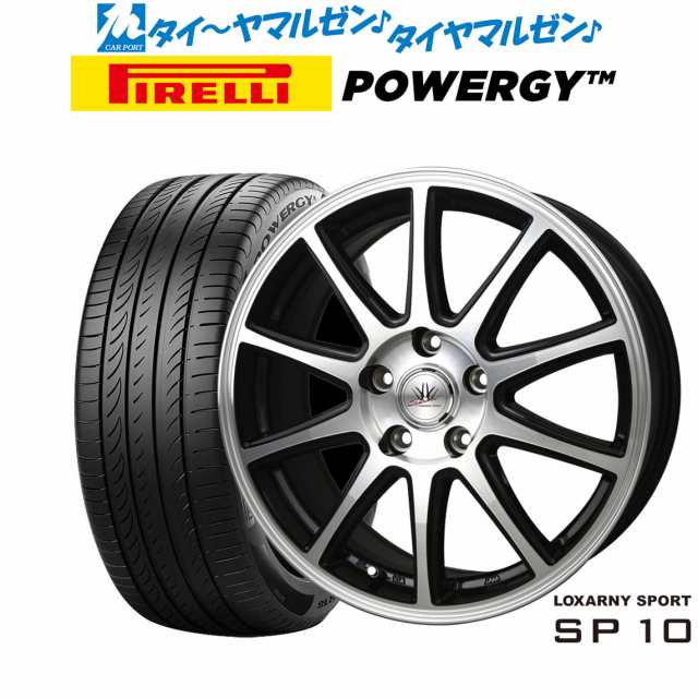 BADX ロクサーニスポーツ SP10 17インチ 7.0J ピレリ POWERGY (パワジー) 225/50R17 サマータイヤ ホイール4本セット