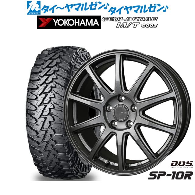 BADX D,O,S(DOS) SP-10R 16インチ 6.5J ヨコハマ GEOLANDAR ジオランダー MT (G003) 215/70R16 サマータイヤ ホイール4本セット