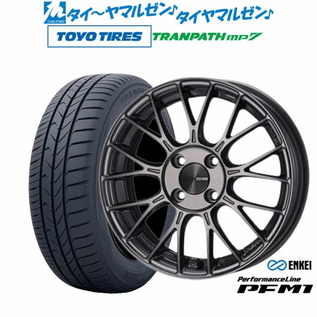 サマータイヤ ホイール4本セット エンケイ PFM1 ダークシルバー 15インチ 5.0J トーヨータイヤ トランパス mp7 165/65R15 81H