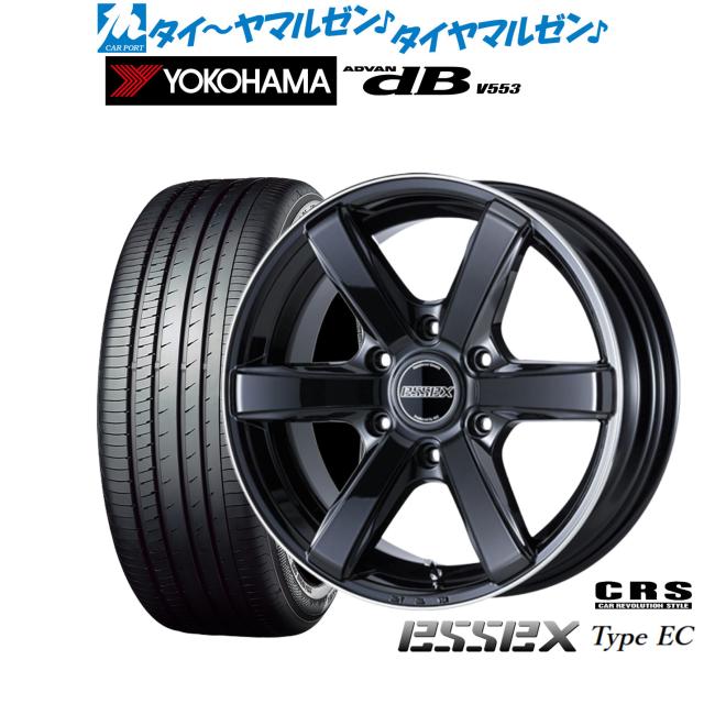 CRS ESSEX エセックス EC-18 18インチ 7.5J ヨコハマ ADVAN アドバン dB(V553) 225/45R18 サマータイヤ ホイール4本セット