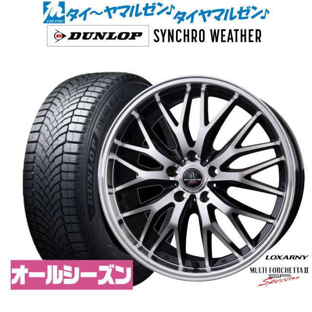 BADX ロクサーニ マルチフォルケッタ２ SP-SPECTOR 20インチ 8.5J ダンロップ SYNCHRO WEATHER シンクロウェザー  245/40R20 オールシーズンタイヤ ホイール4本セット