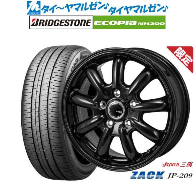 JAPAN三陽 ZACK JP-209 16インチ 6.5J ブリヂストン ECOPIA エコピア NH200 215/60R16 サマータイヤ ホイール4本セット