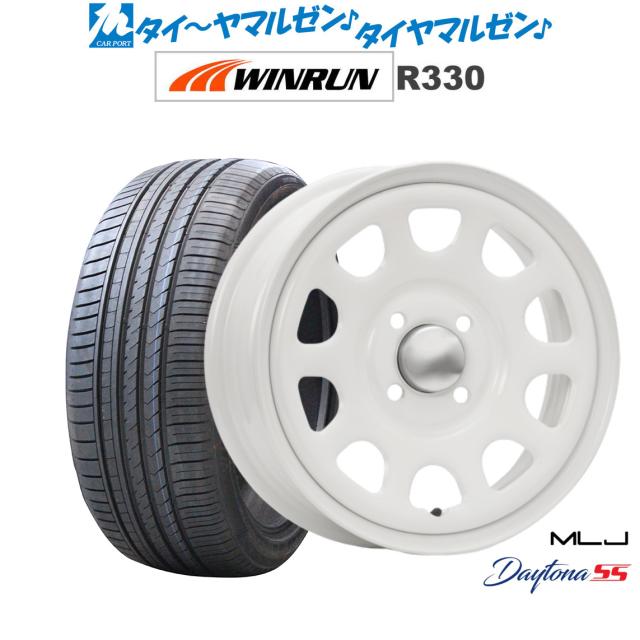 MLJ デイトナ SS オールホワイト 14インチ 5.0J WINRUN ウインラン R330 165/55R14 72H サマータイヤ ホイール4本セットの通販は