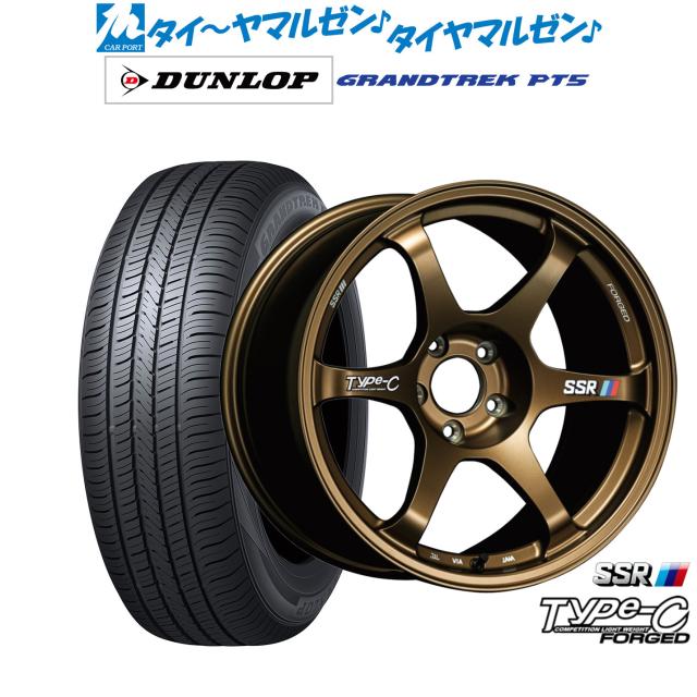 タナベ SSR Type-C FORGED 18インチ 8.5J ダンロップ GRANDTREK グラントレック PT5 235/55R18 サマータイヤ ホイール4本セット