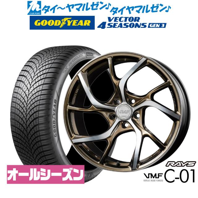 レイズ VMF C-01 LIMITED EDITION 20インチ 8.5J グッドイヤー VECTOR 