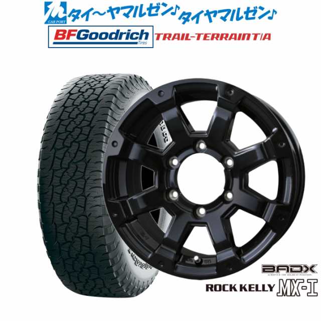 サマータイヤ ホイール4本セット BADX ロックケリー ROCK KELLY MX-I(6穴) グロスブラック 17インチ 7.5J グッドリッチ  トレールテレーン T/A 265/65R17 112T ORWL(アウトラインレイズドホワイトレター)の通販はau PAY マーケット -  カーポートマルゼン | au PAY ...