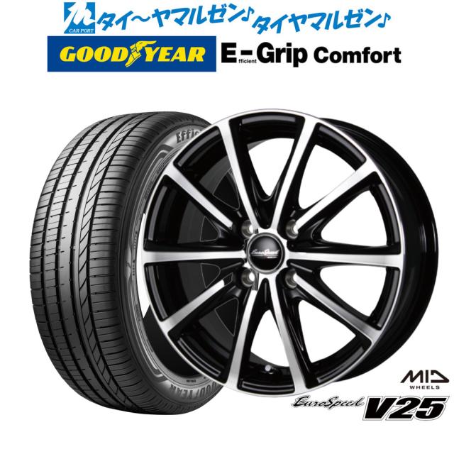 MID ユーロスピード V25 4本セット ホイール ekワゴンB11W EuroSpeed アルミホイール 4枚 1台分 MID ユーロスピード V25 4本セット ホイール スーパーキャリイ12×4B