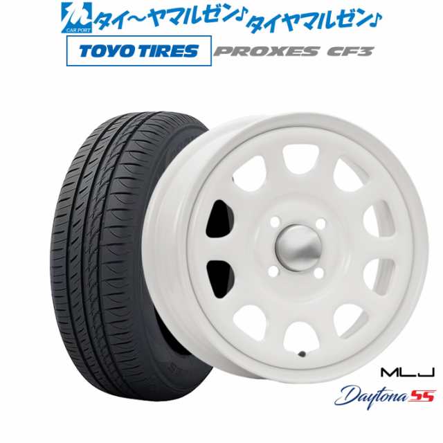 MLJ デイトナ SS 14インチ 5.0J トーヨータイヤ プロクセス PROXES CF3 165/60R14 サマータイヤ ホイール4本セット