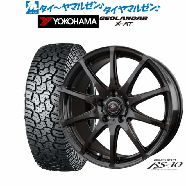 BADX ロクサーニスポーツ RS-10 16インチ 6.5J ヨコハマ GEOLANDAR ジオランダー X-AT (G016) 235/70R16 サマータイヤ ホイール4本セット