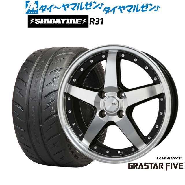 BADX ロクサーニ グラスターファイブ 15インチ 4.5J SHIBATIRE 