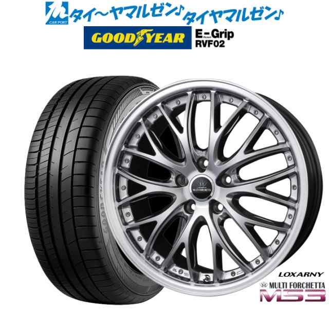 BADX ロクサーニ マルチフォルケッタ MS3 18インチ 7.5J グッドイヤー エフィシエント グリップ RVF02 225/45R18 サマータイヤ  ホイール4本セットの通販はau PAY マーケット - カーポートマルゼン | au PAY マーケット－通販サイト