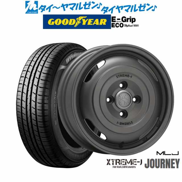 MLJ エクストリーム ジャーニー 14インチ 4.5J グッドイヤー エフィシエント グリップ エコ EG01 165/70R14 サマータイヤ ホイール4本セ