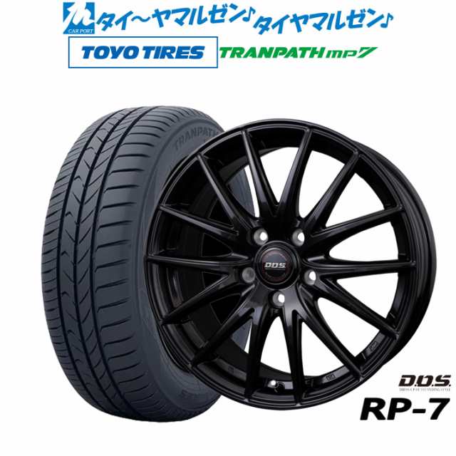 BADX DOS(DOS) RP-7 15インチ 6.0J トーヨータイヤ トランパス mp7 205/65R15 サマータイヤ ホイール4本セット