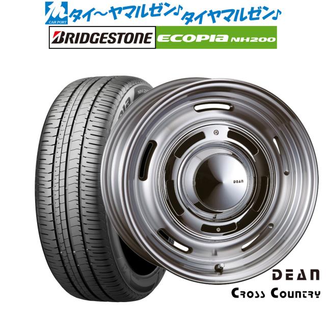 クリムソン ディーン クロスカントリー 17in 7.0J ブリヂストン ECOPIA エコピア NH200 195/60R17 炎節タイア 銀輪4本仕かける