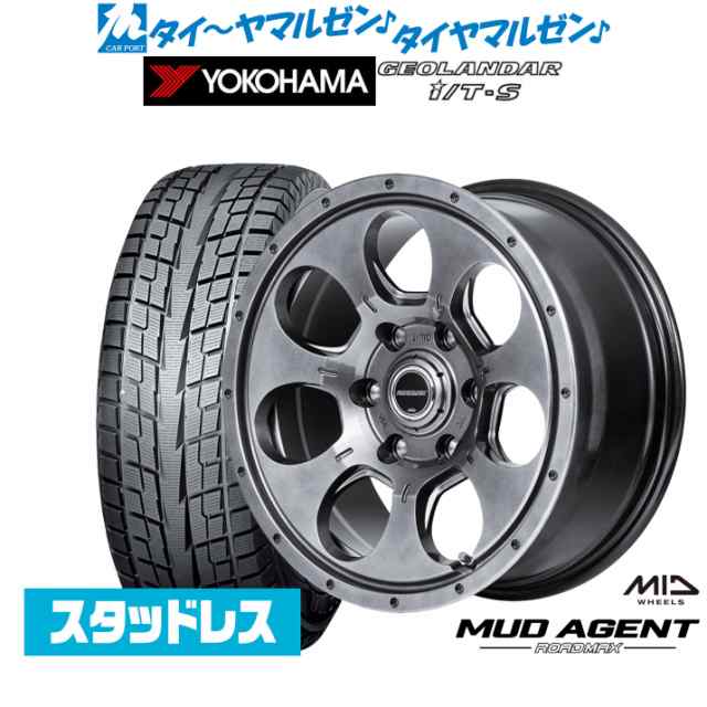 MID ロードマックス マッドエージェント 16インチ 6.5J ヨコハマ GEOLANDAR ジオランダー I/T-S G073 215/65R16 スタッドレスタイヤ ホイ