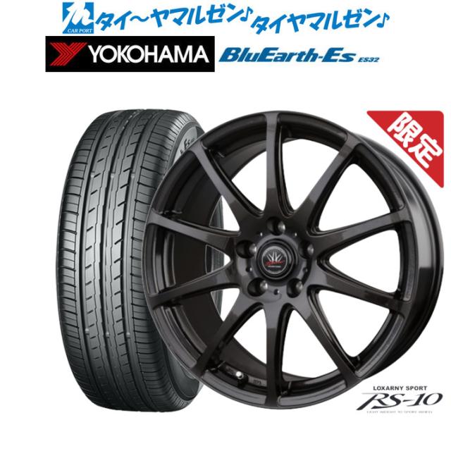 【数量限定】BADX ロクサーニスポーツ RS-10 16インチ 6.5J ヨコハマ BluEarth-ES ブルーアースイーエス ES32 195/60R16 サマータイヤ ホイール4本セット