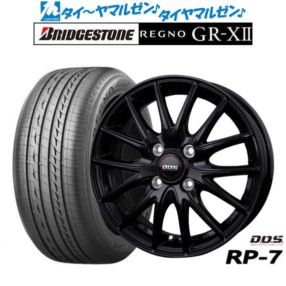 BADX DOS(DOS) RP-7 15インチ 5.5J ブリヂストン REGNO レグノ GR-XII 185/65R15 サマータイヤ ホイール4本セット