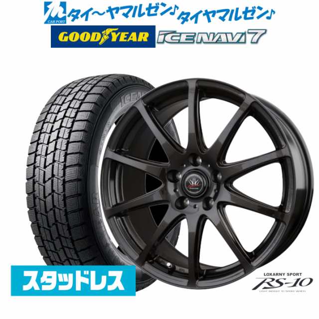 【2024年製】BADX ロクサーニスポーツ RS-10 16インチ 6.5J グッドイヤー ICE NAVI アイスナビ 7 日本製 205/65R16 スタッドレスタイヤ