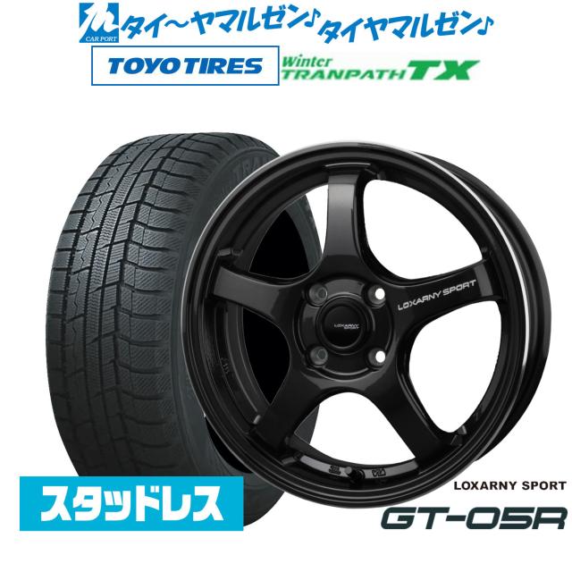 BADX ロクサーニスポーツ GT-05R 16インチ 6.0J トーヨータイヤ ウィンタートランパス TX 215/65R16 スタッドレスタイヤ ホイール4本セット