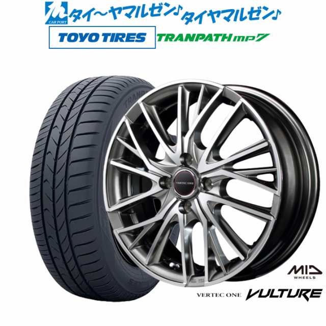 MID ヴァーテック ワン ヴァルチャー 15インチ 4.5J トーヨータイヤ トランパス mp7 165/65R15 サマータイヤ ホイール4本セット