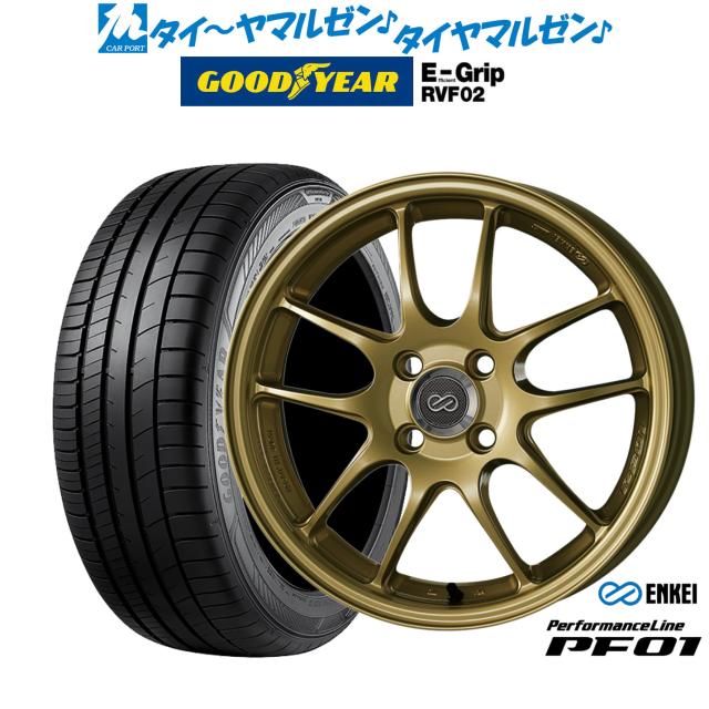 エンケイ PF01 16インチ 6.5J グッドイヤー エフィシエント グリップ RVF02 195/60R16 サマータイヤ ホイール4本セット