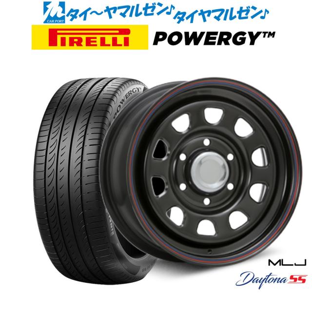 MLJ デイトナ SS 16インチ 6.5J ピレリ POWERGY (パワジー) 215/65R16 サマータイヤ ホイール4本セット