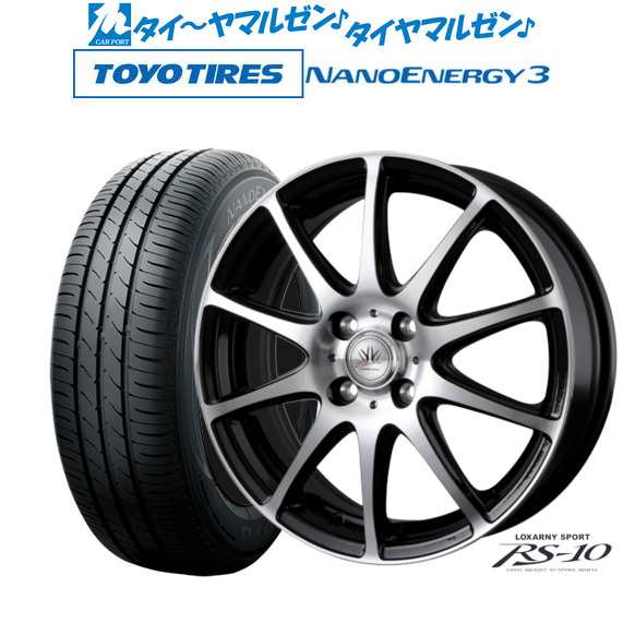 BADX ロクサーニスポーツ RS-10 14インチ 4.5J トーヨータイヤ NANOENERGY ナノエナジー 3 165/60R14 サマータイヤ ホイール4本セット