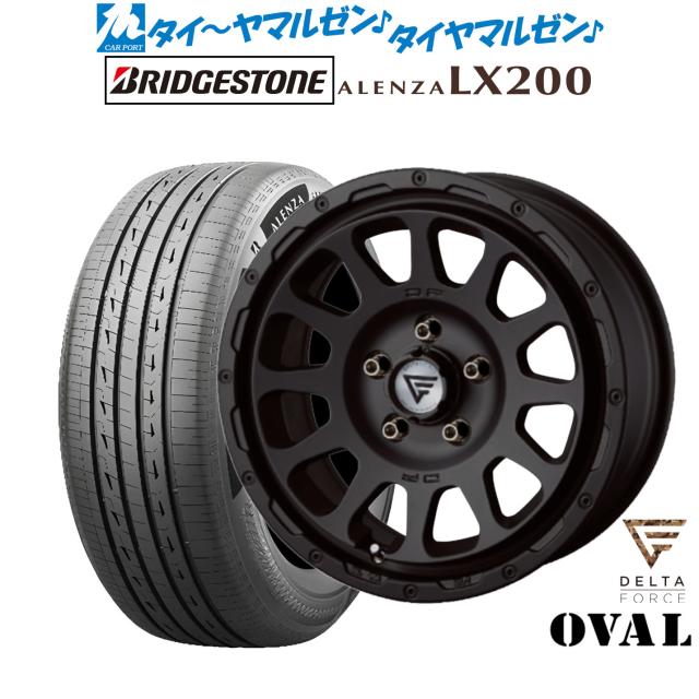 FORCE デルタフォース OVAL(オーバル) 17インチ 7.0J ブリヂストン ALENZA アレンザ LX200 235/65R17 サマータイヤ ホイール4本セット