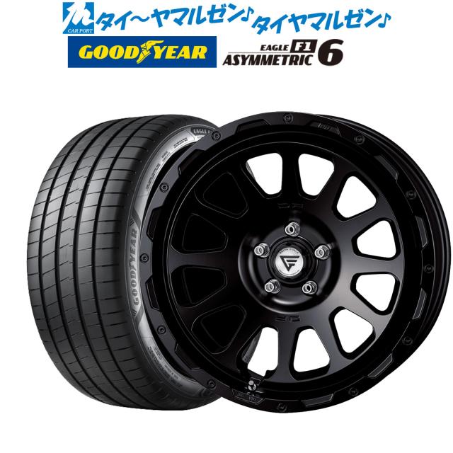 FORCE デルタフォース OVAL(オーバル) 18インチ 8.0J グッドイヤー イーグル F1 アシメトリック6 225/40R18 サマータイヤ ホイール4本セット