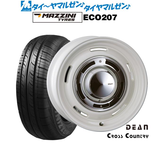 クリムソン ディーン クロスカントリー 15インチ 4.5J Best Choice MAZZINI(マジーニ) ECO 207 165/55R15 サマータイヤ ホイール4本セット