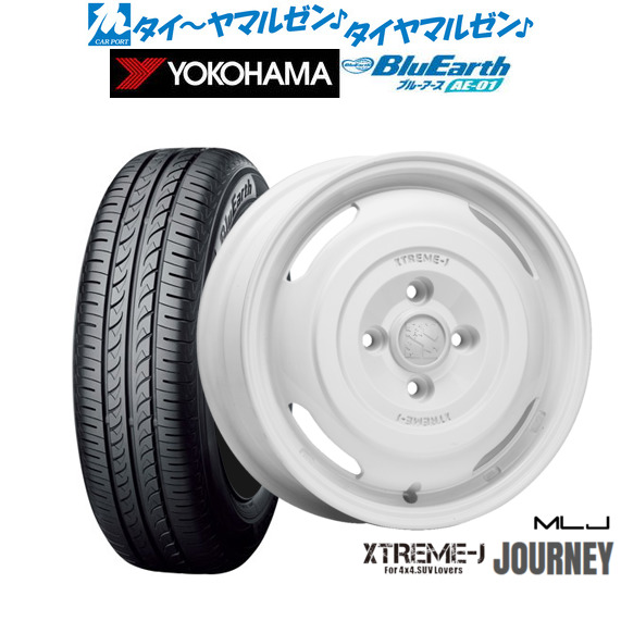 MLJ エクストリーム ジャーニー 14インチ 4.5J ヨコハマ BluEarth ブルーアース (AE-01) 155/65R14 サマータイヤ ホイール4本セットの通販は